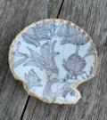 Floral Scallop Shell