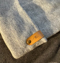 Grey Beanie with Wave Tag